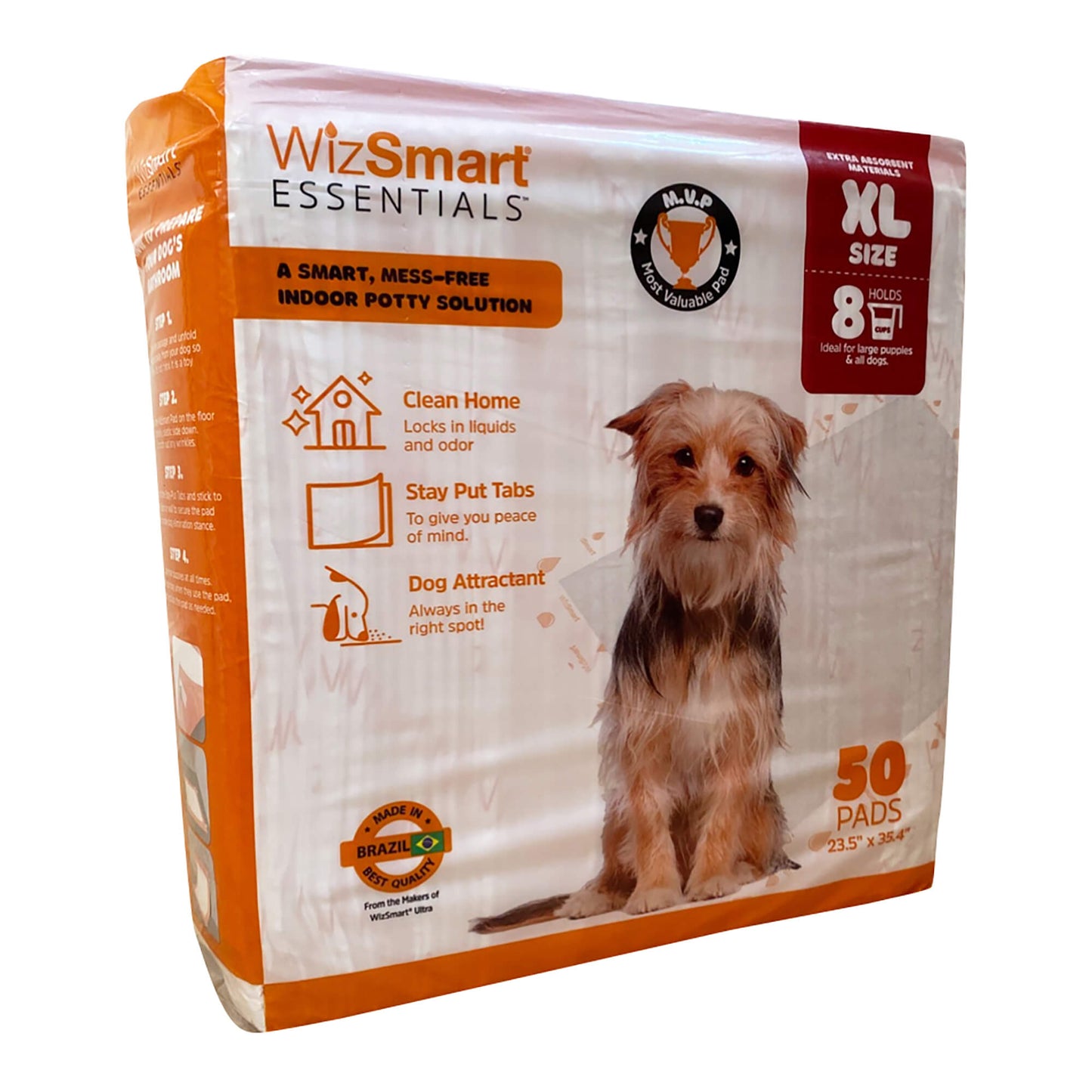 WizSmart Essentials Training Pads with Attractant for Dogs & Puppies, XL